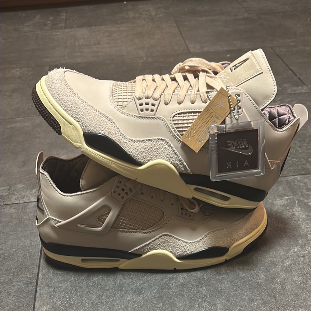 Jordan 4 A Ma Maniére in Cream and Tan